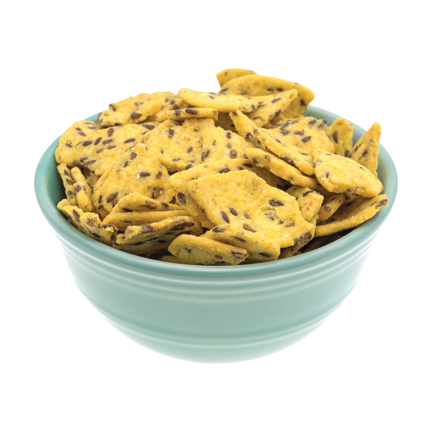 Corn Chips with Flax Seeds