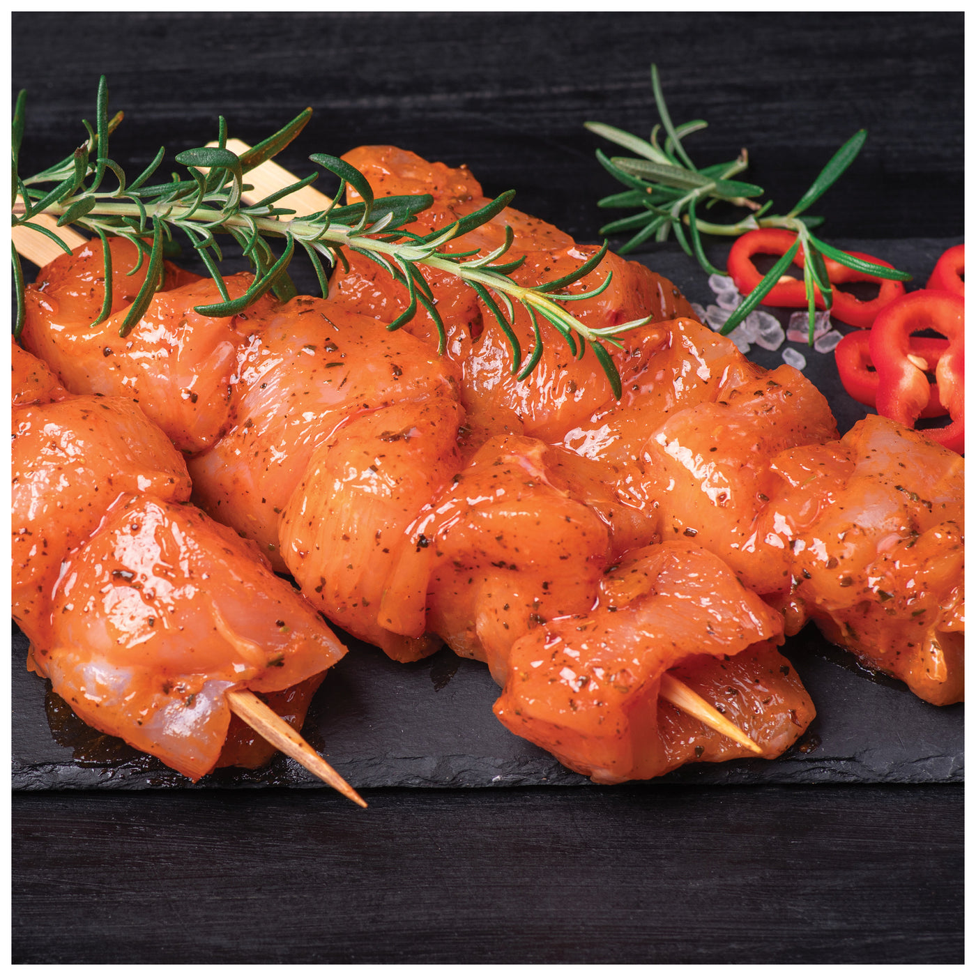 Fresh Marinated Chicken Brochettes