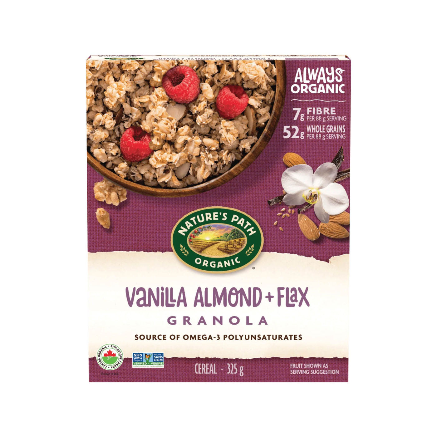 Organic Vanilla Almond+Flax Cereal