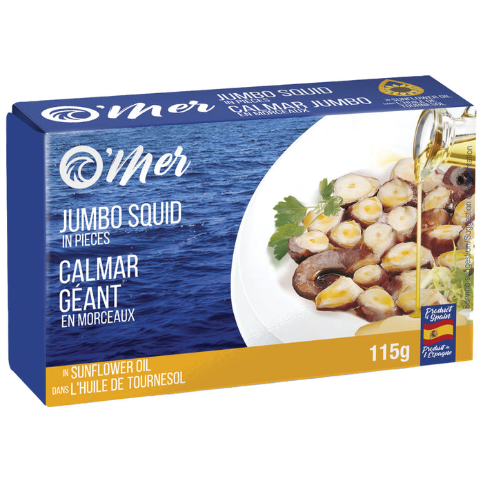 Jumbo Squid In Pieces