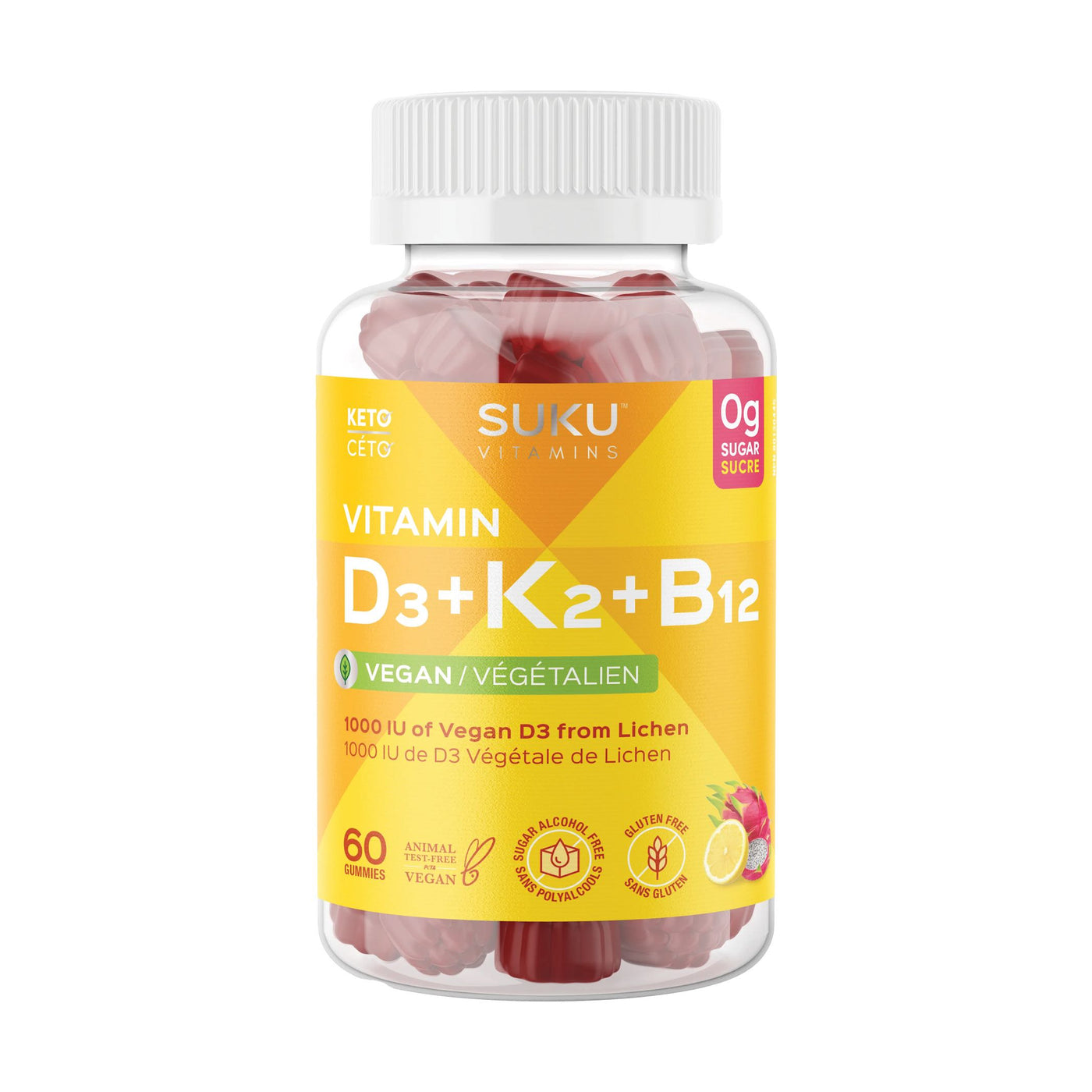 Vitamin D3+K2+B12