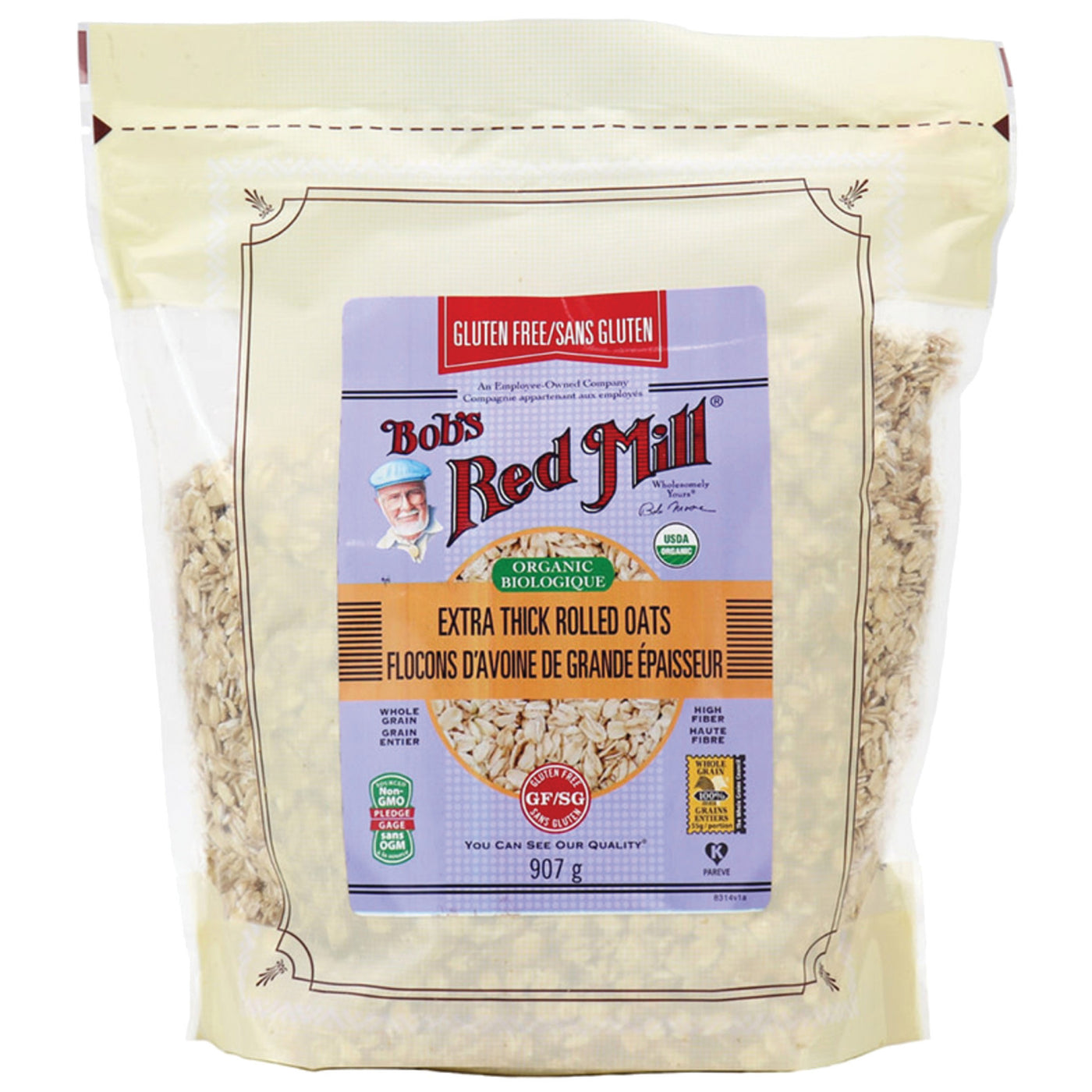 Extra Thick Rolled Organic Oats Gluten Free