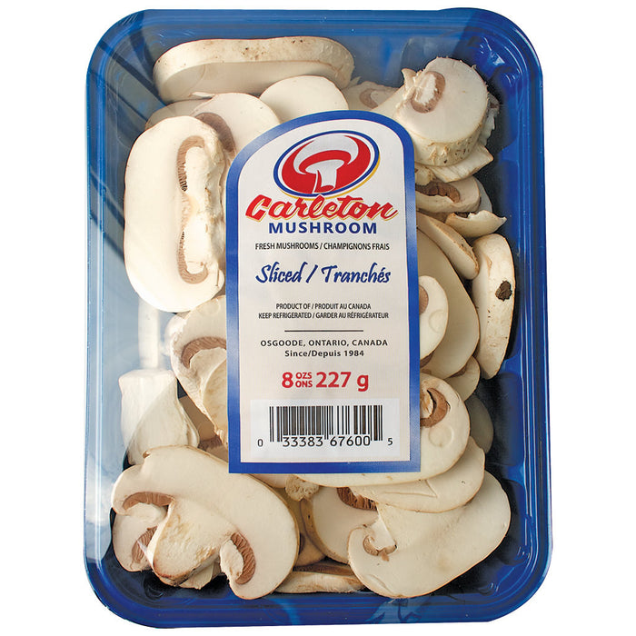 Sliced White Mushrooms