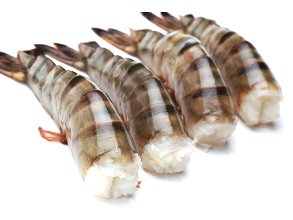 Frozen Raw Black Tiger Shrimps (Easy Peel, Deveined)