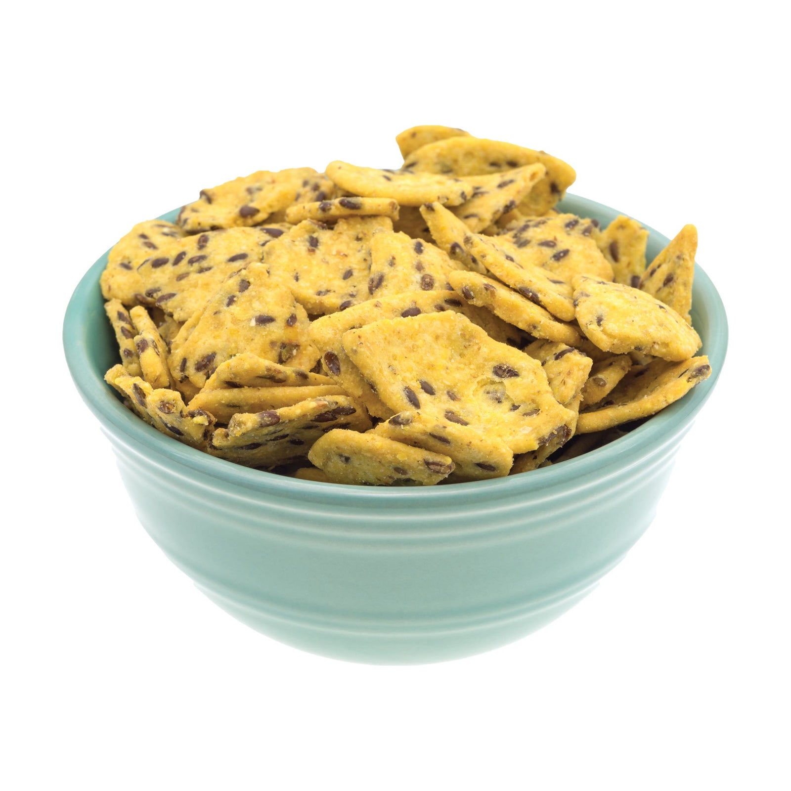 Corn Chips with Flax Seeds
