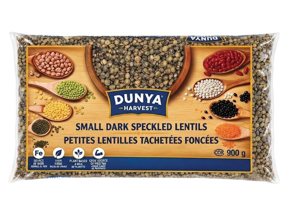 Small Dark Speckled Lentils