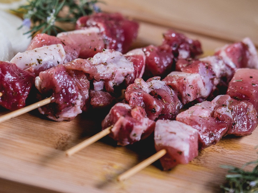 Fresh Marinated Pork Skewers