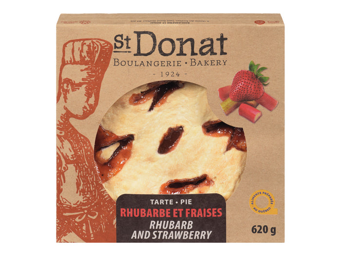 Rhubarbe & Strawberry Pie