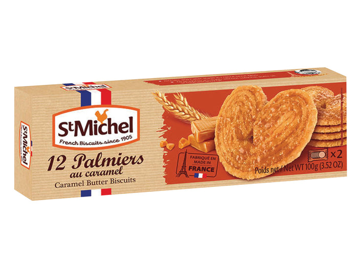 12 Palmier Caramel Butter Cookies