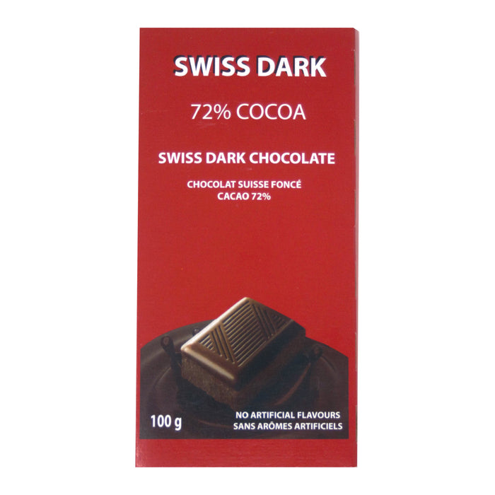 Swiss Dark Chocolate 72% Cocoa