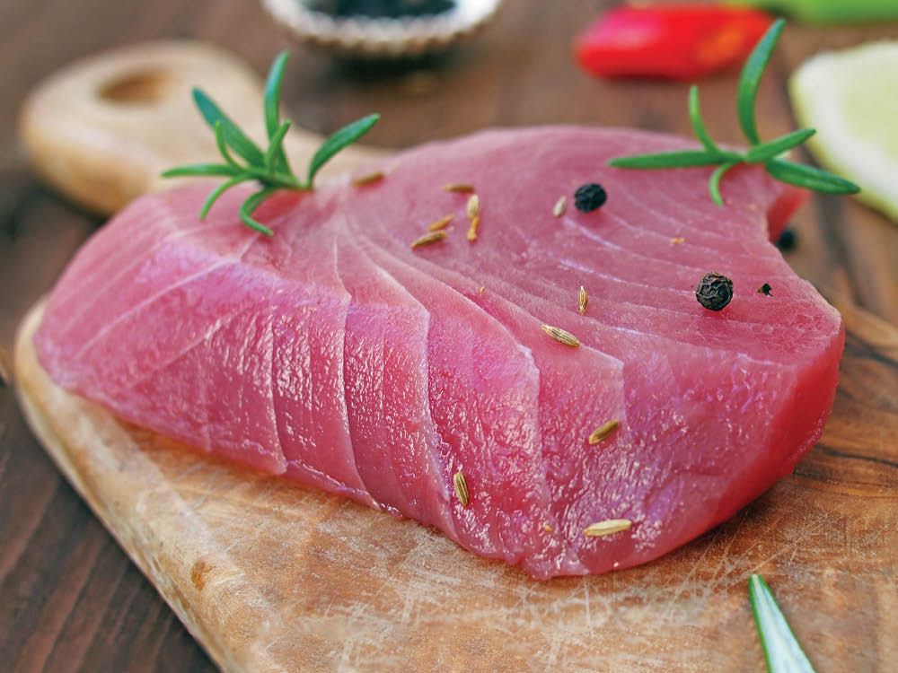 Thawed Red Tuna Steak