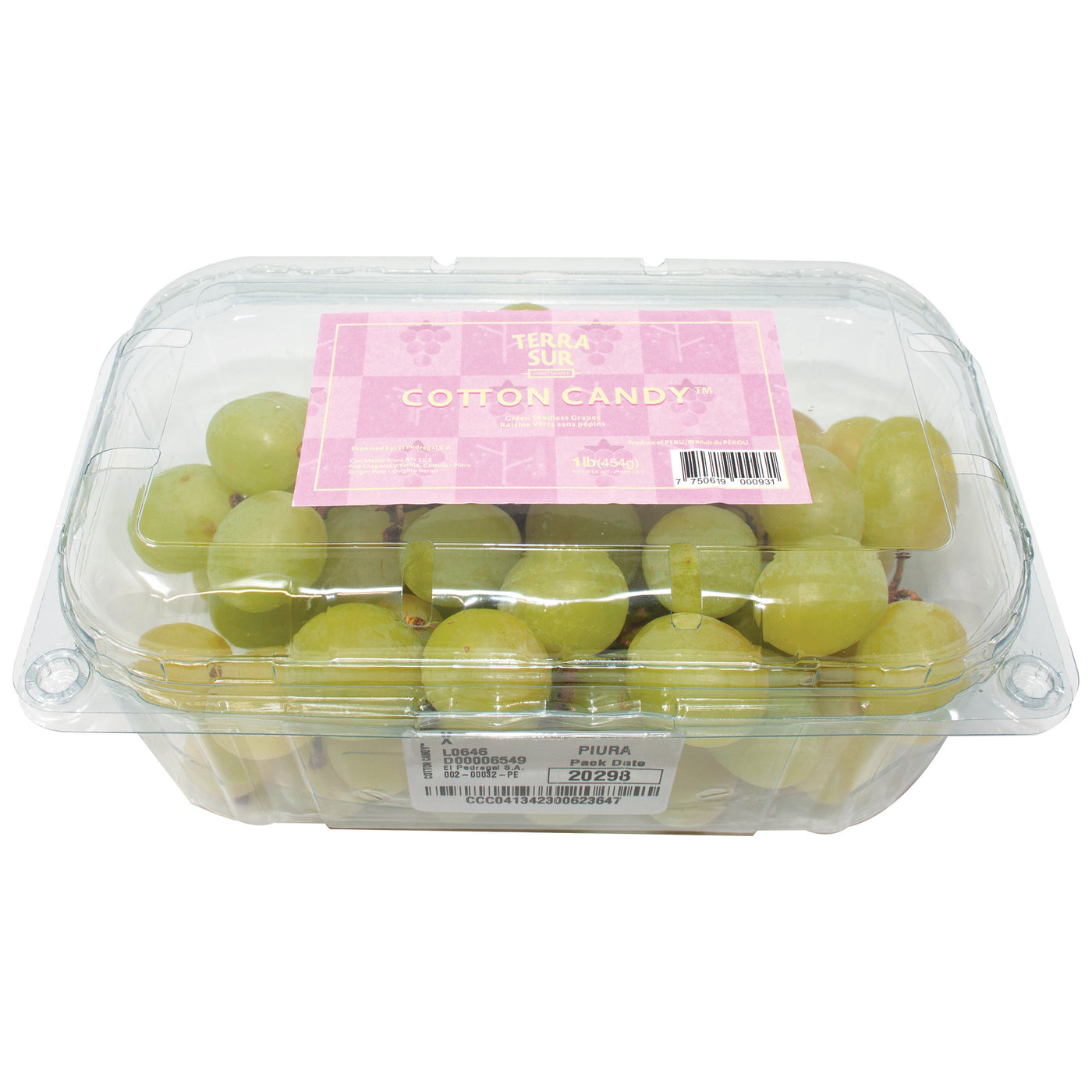 Cotton Candy Seedless Green Grapes