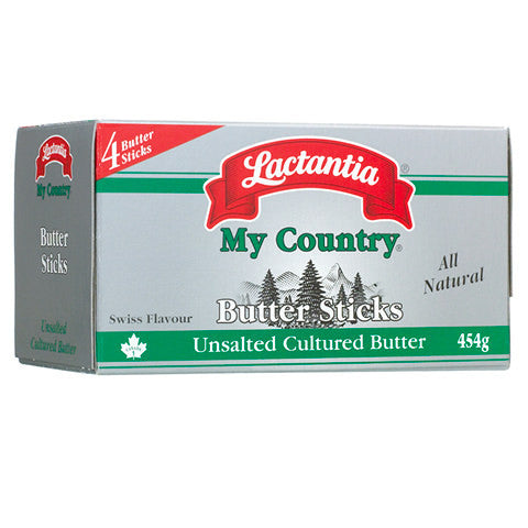 Lactantia My Country Butter Sticks, Unsalted - 4x113.5 g