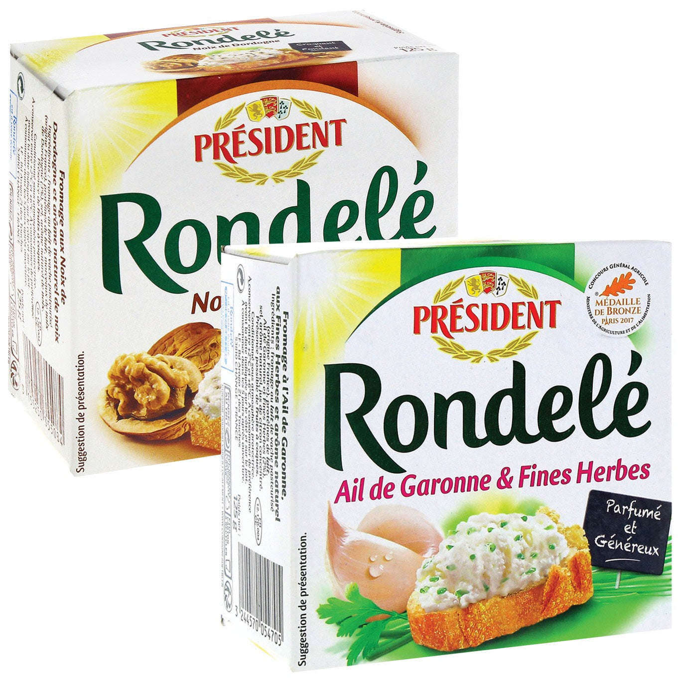 Pres Rondele Supermarché PA / Président Rondelé Cheese 125g