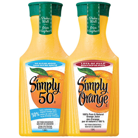 Simple Orange Simply Orange Pulp Free Orange Juice, Fl Oz, 12 Ct Costco, 54% OFF