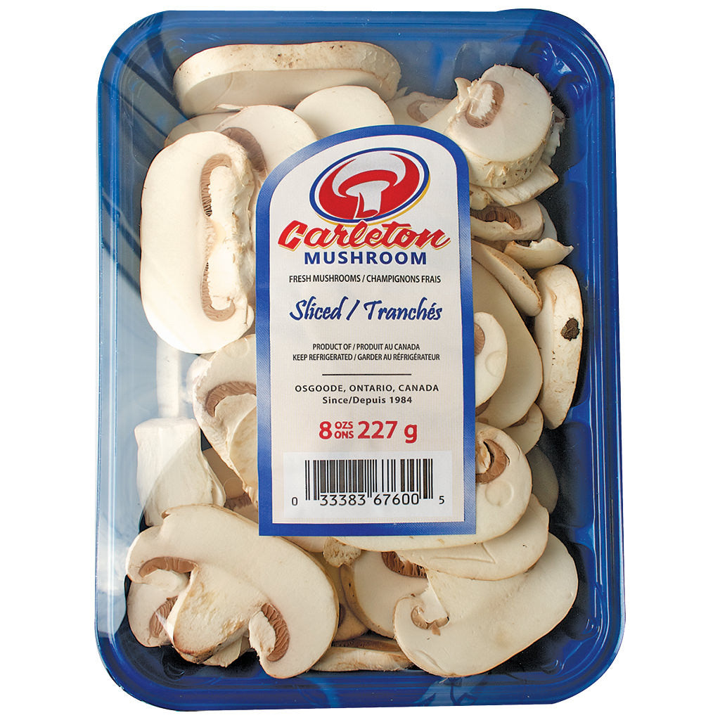 Sliced White Mushrooms