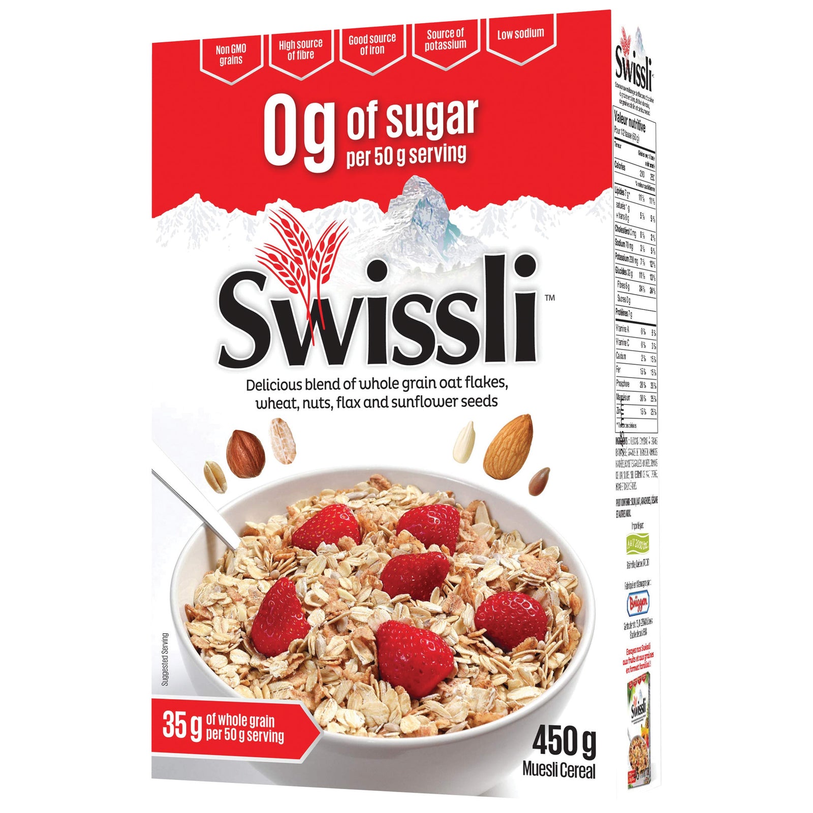 Whole Grain Oat Flakes, Wheat, Nuts, Flax And Sunflower Seeds