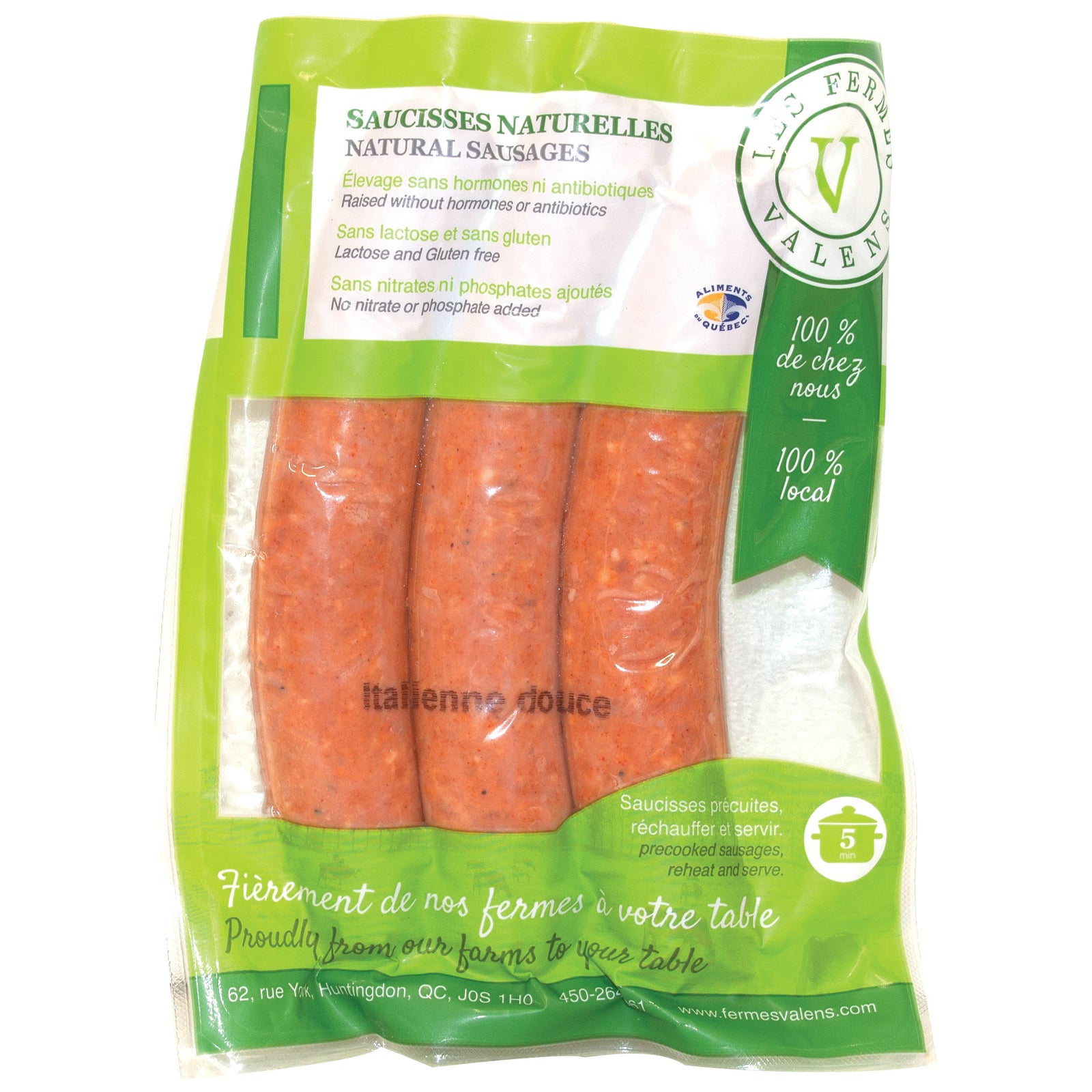 Natural Porc Sausages