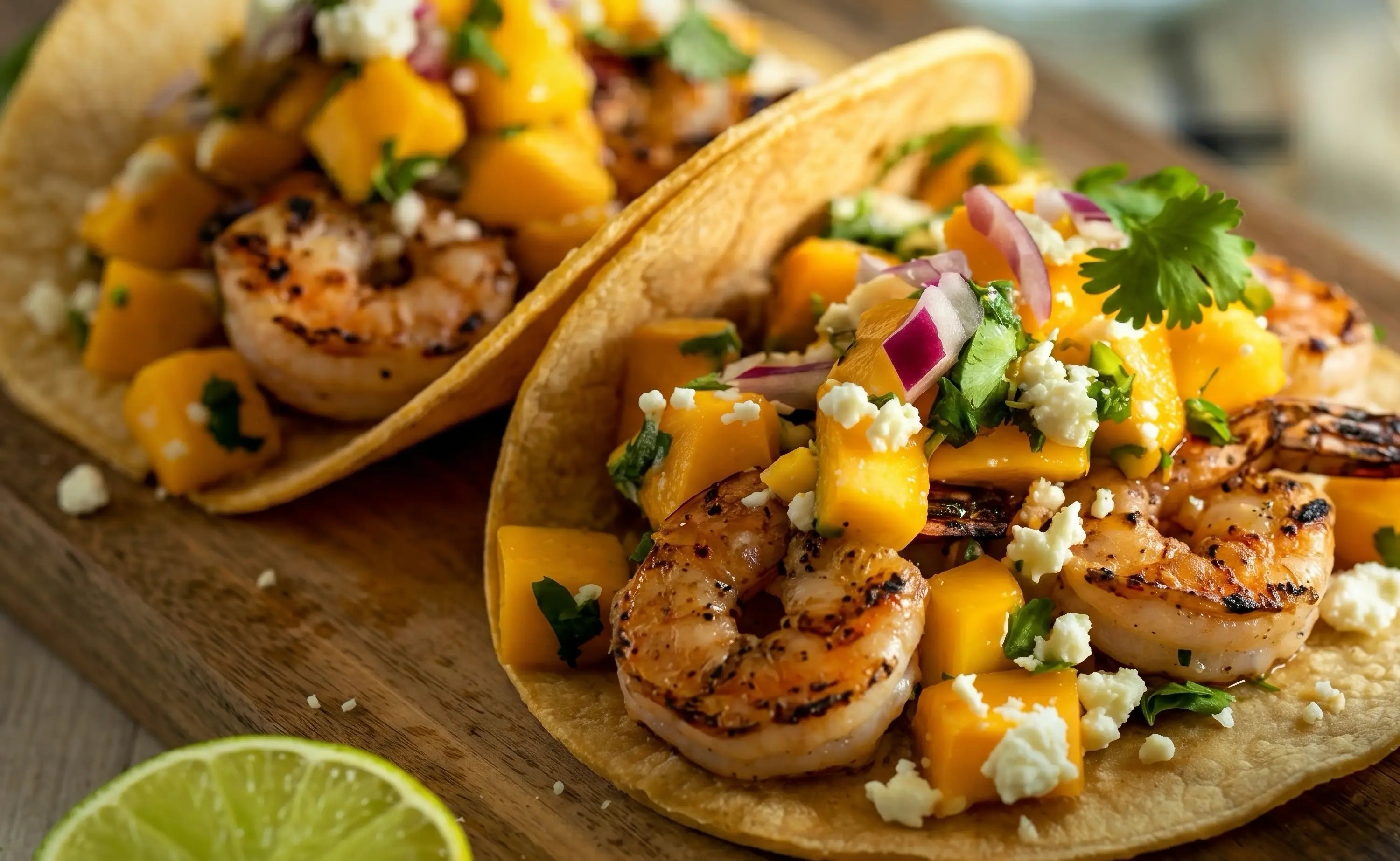 Mango Shrimp Tacos