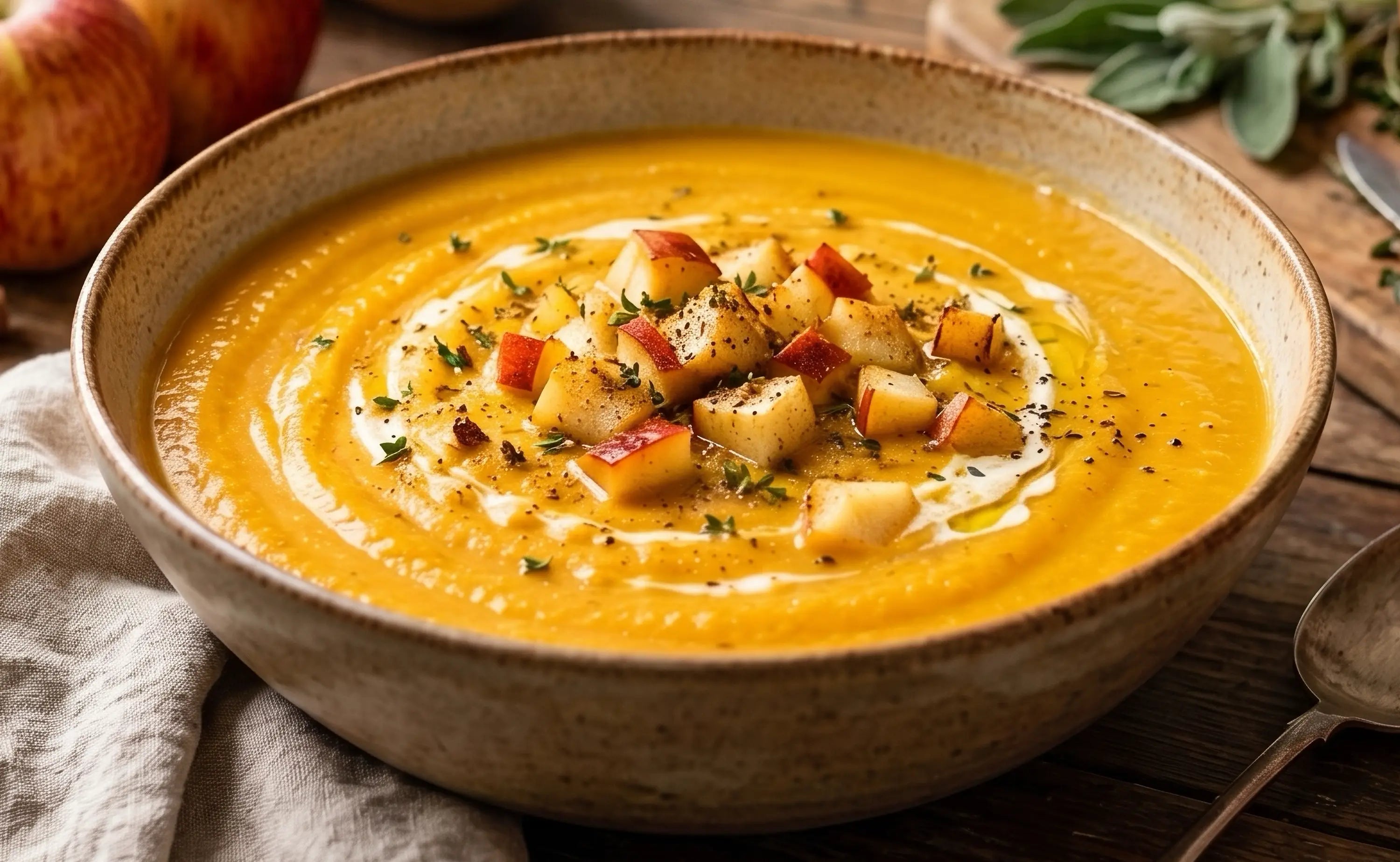 Creamy Squash & Apple Soup
